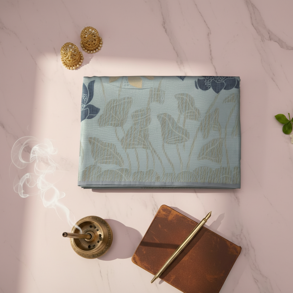 Saree flat lay 2000x2000 square