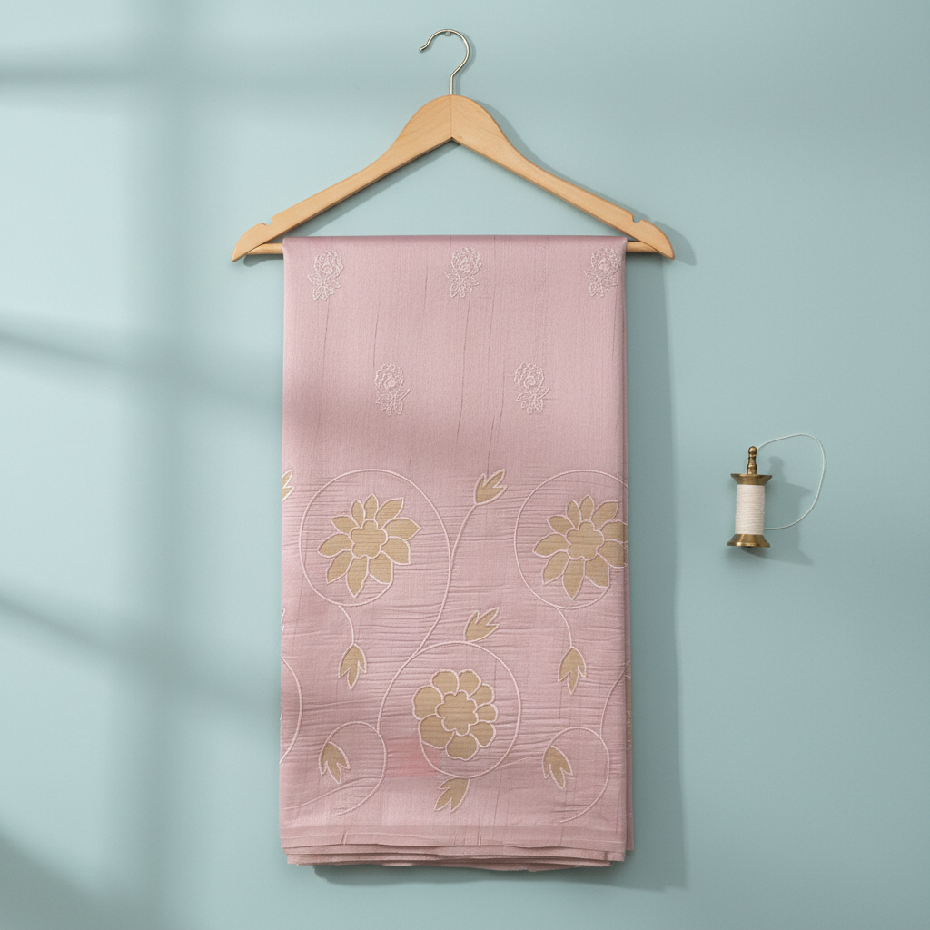 KUBERAN PINK COTTON SAREE