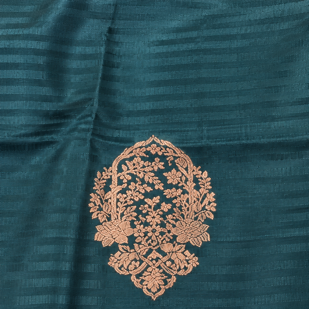 KUBERAN SEA BLUE PURE BANARASI SAREE