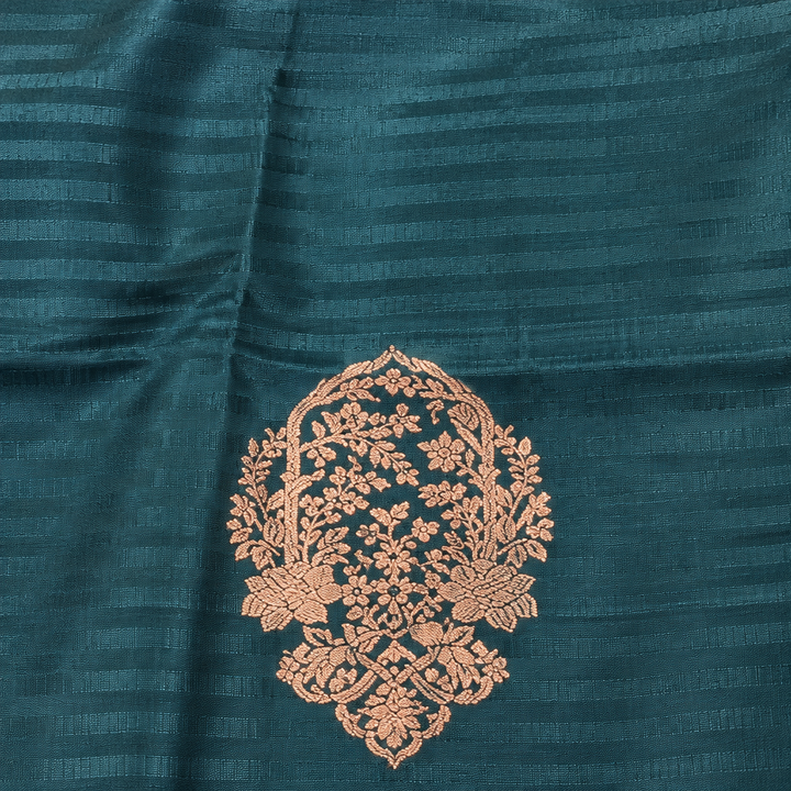 KUBERAN SEA BLUE PURE BANARASI SAREE