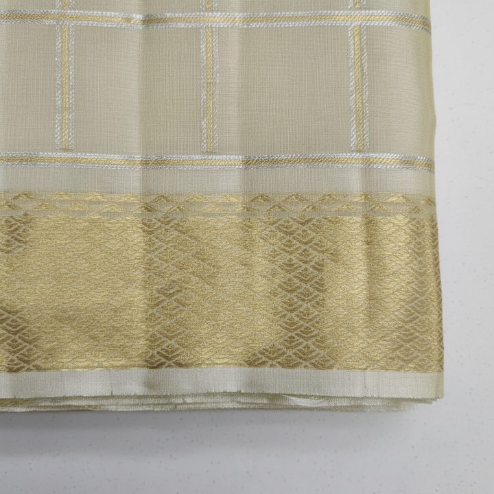 Kuberan Pure Silk Dhoti with Zari Border