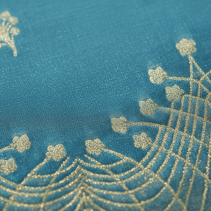 Silk weave pattern close-up