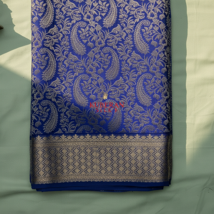 Kuberan Blue Mysore Silk Saree