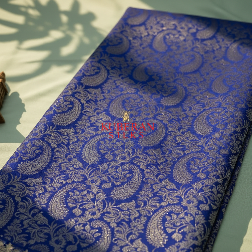 Kuberan Blue Mysore Silk Saree