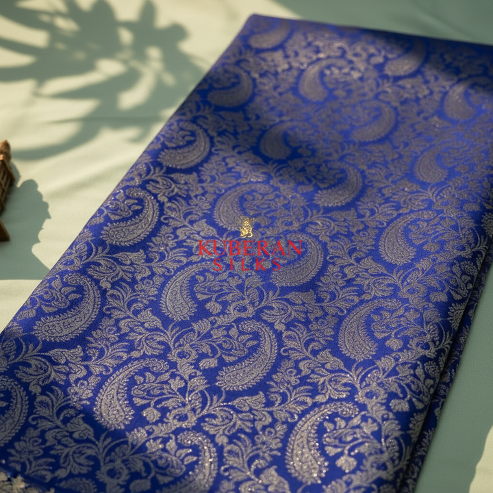 Kuberan Blue Mysore Silk Saree