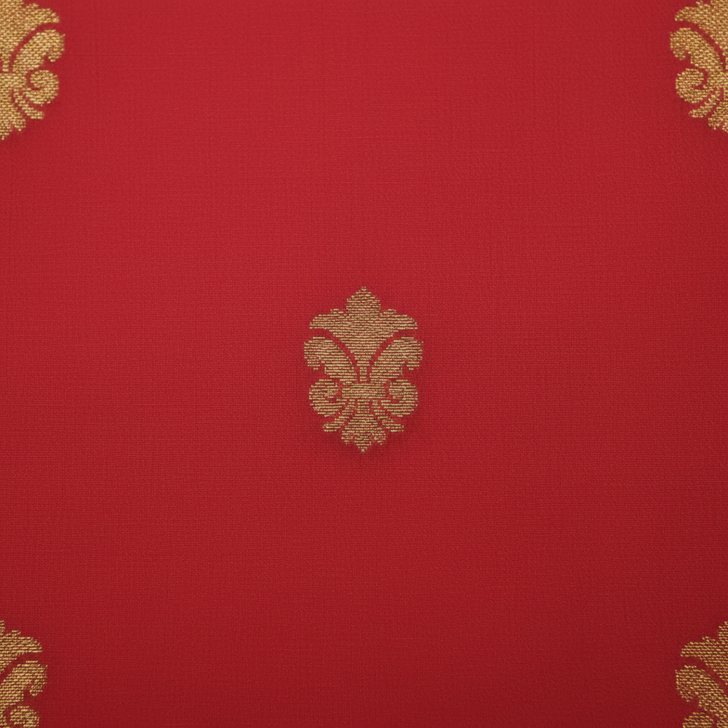 KUBERAN DARK PINK RAW SILK SAREE