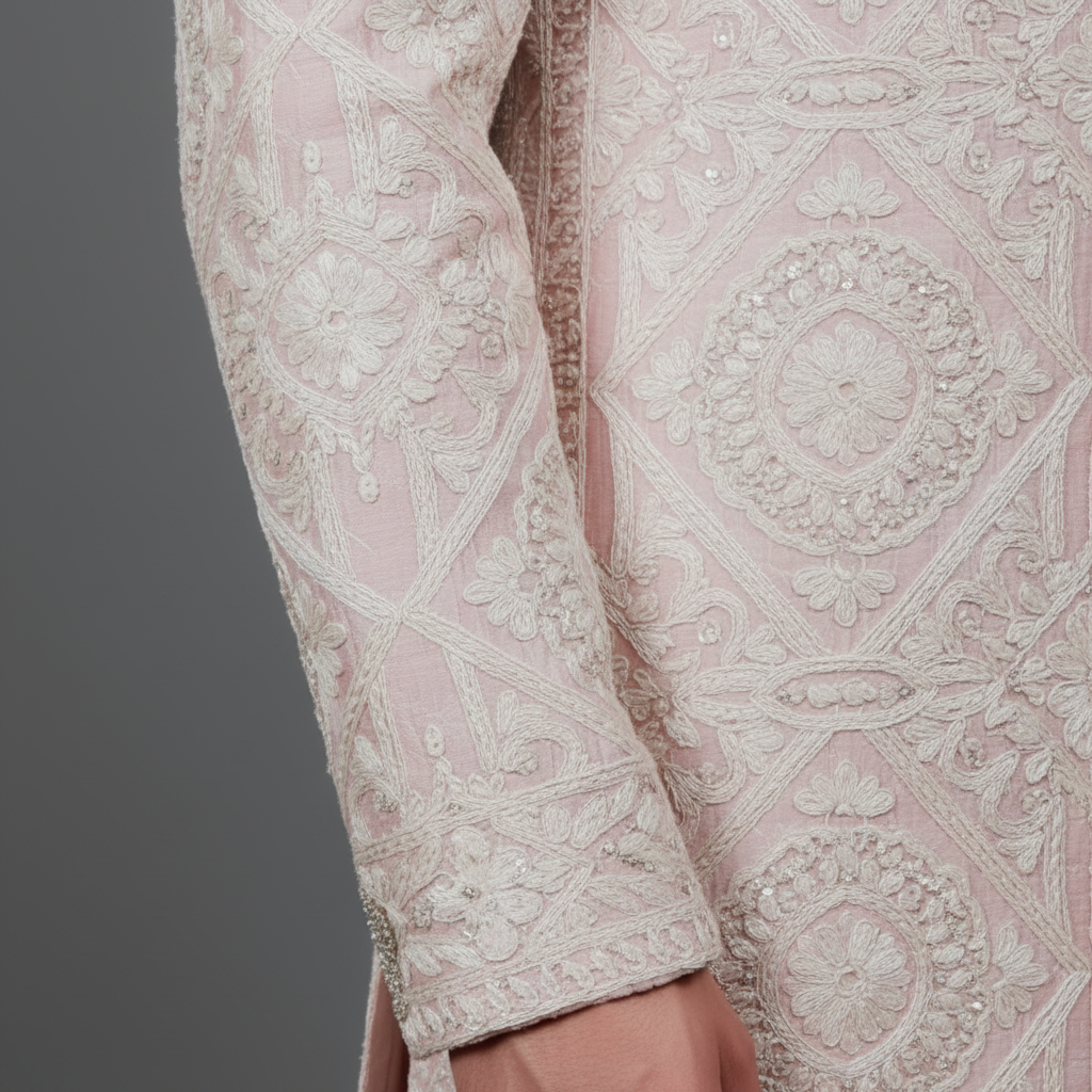 Sleeve embroidery details