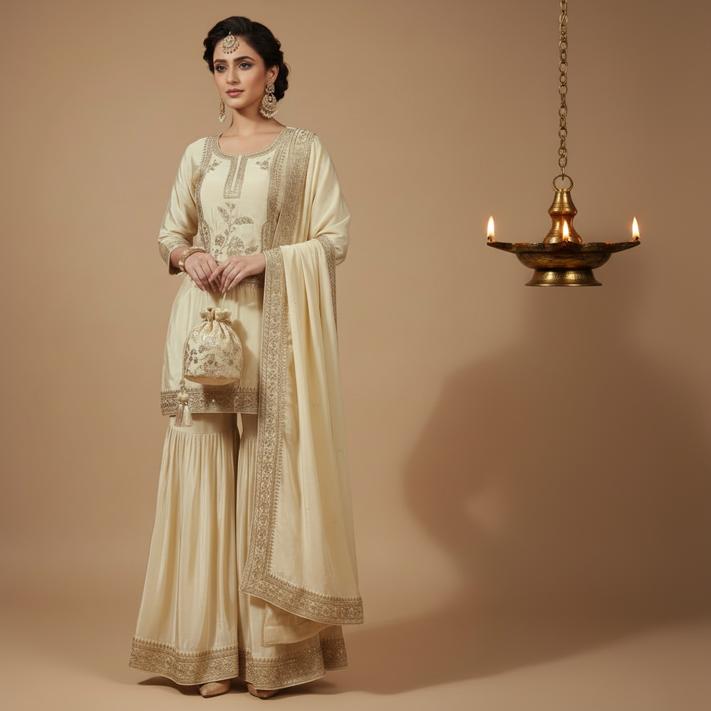 KUBERAN DESIGNER SHARARA SET