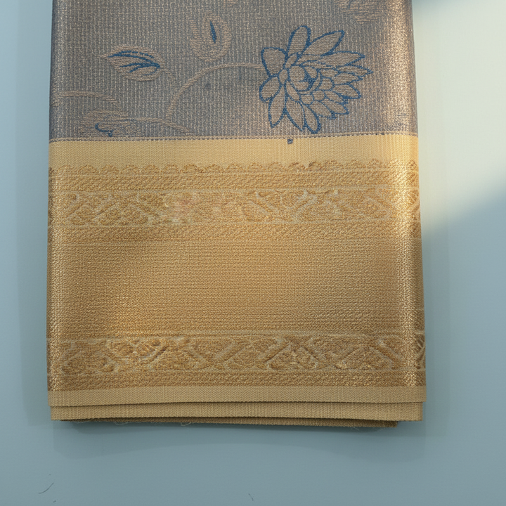 KUBERAN BLUE SEMI SILK SAREE