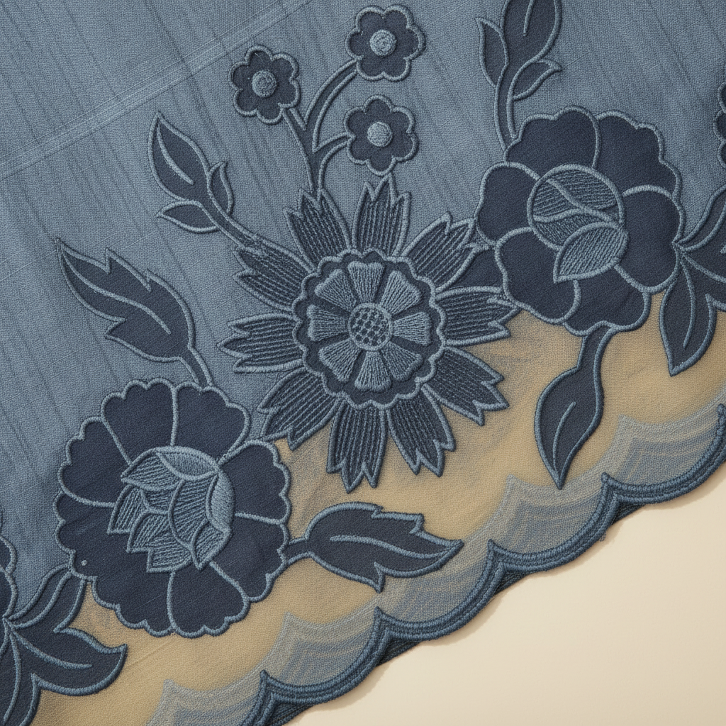 KUBERAN BLUE SEMI TUSSAR SILK SAREE