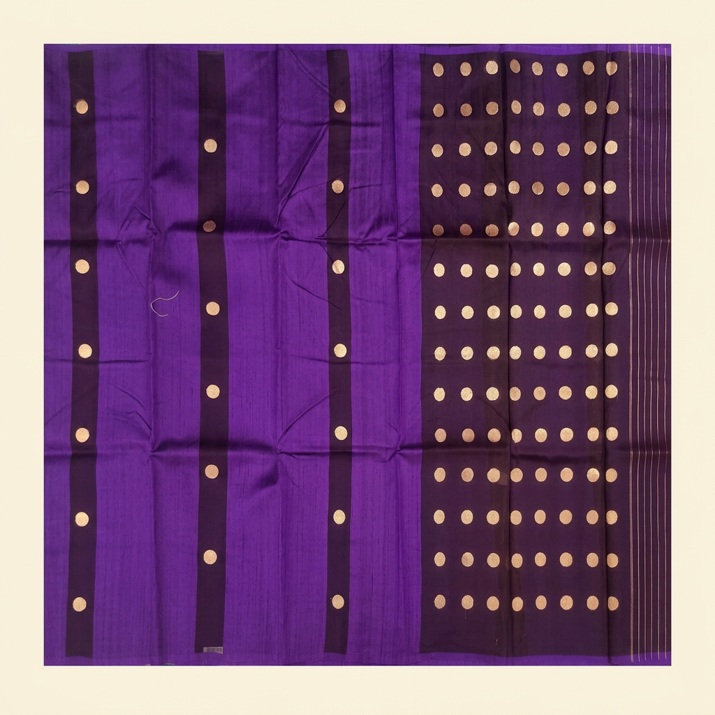 Kuberan Purple Pure Banarasi Silk Saree