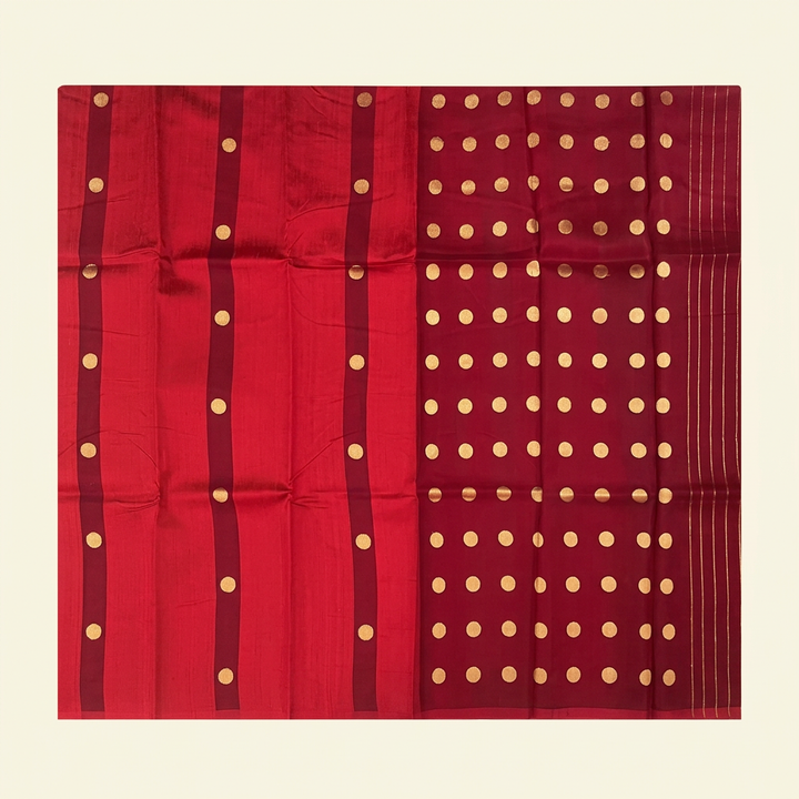 Kuberan Red Pure Banarasi Silk Saree