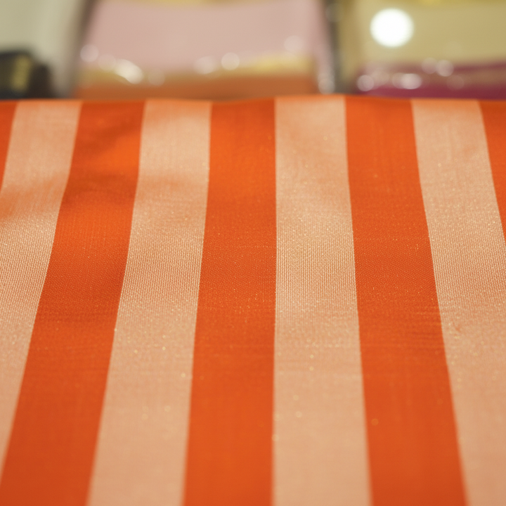 KUBERAN ORANGE CREAM POCHAMPALLY SILK SAREE