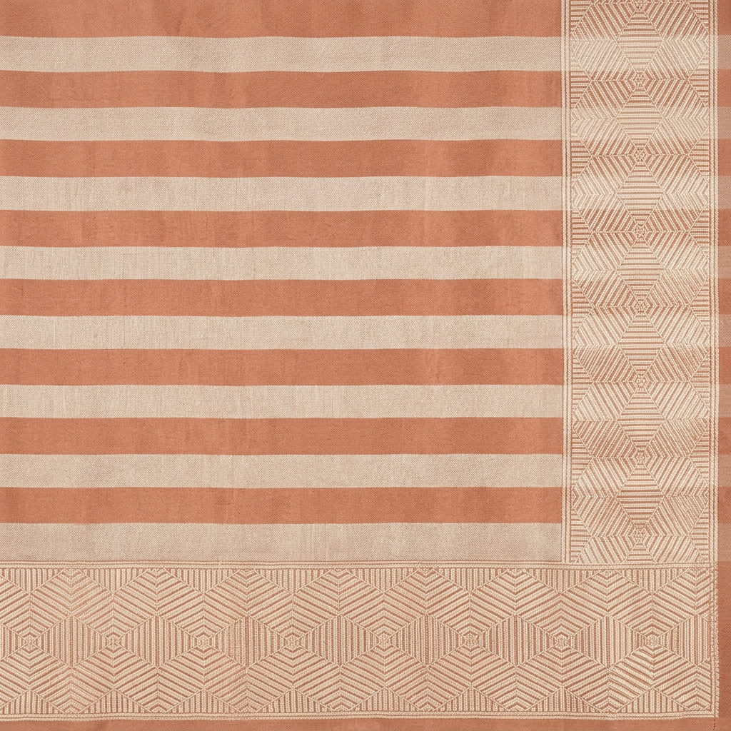 Kuberan Pale Peach Pure Banarasi Silk Saree