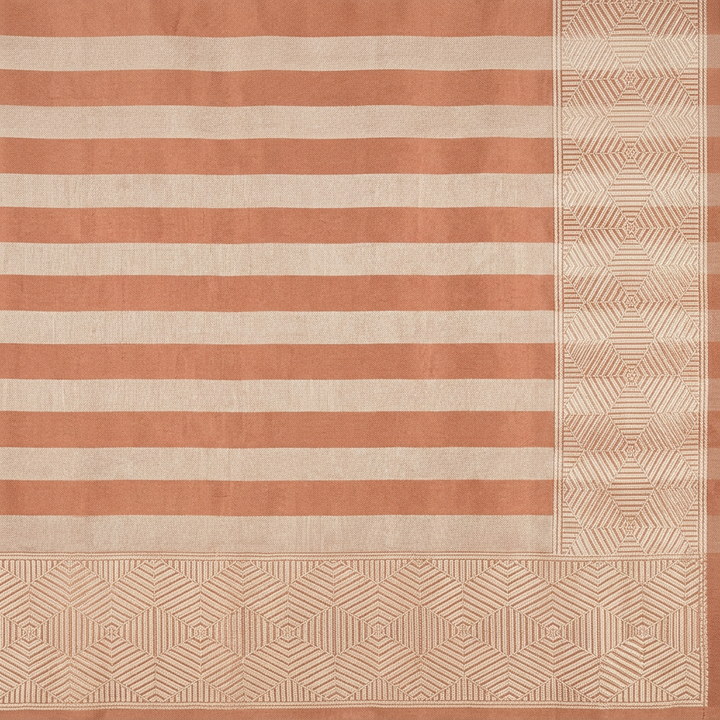 Kuberan Pale Peach Pure Banarasi Silk Saree