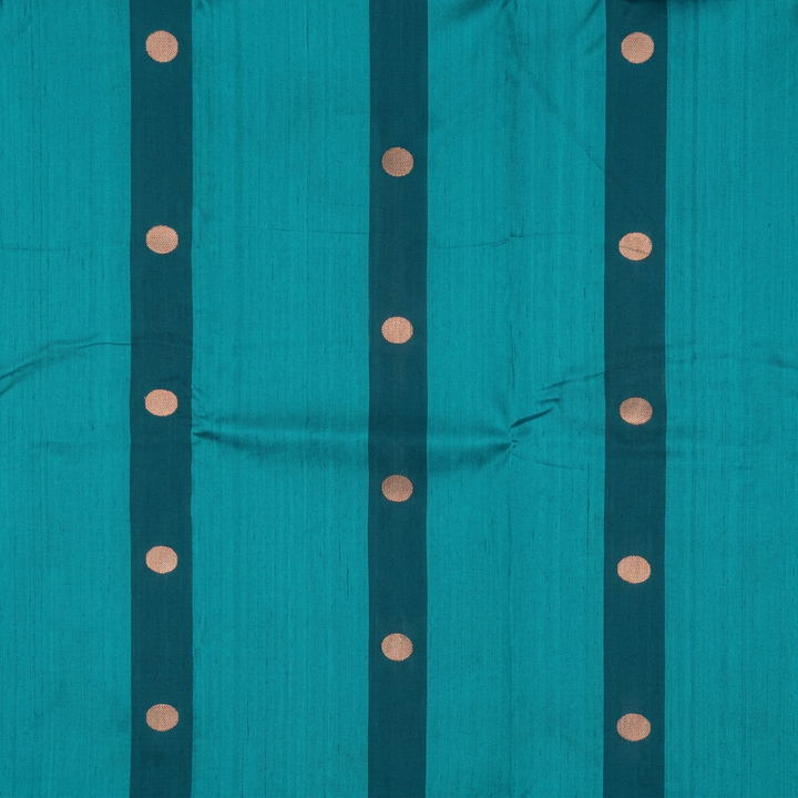 Kuberan Turquoise Pure Banarasi Silk Saree