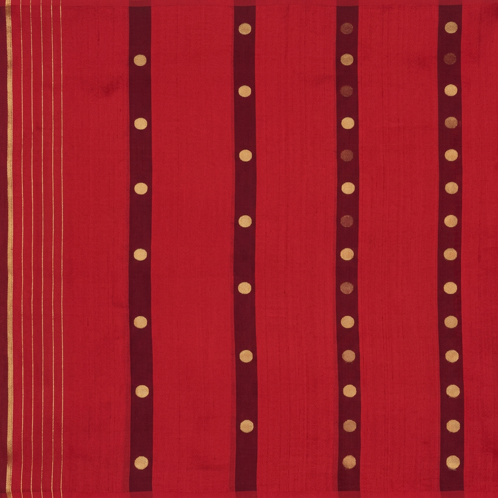 Kuberan Red Pure Banarasi Silk Saree