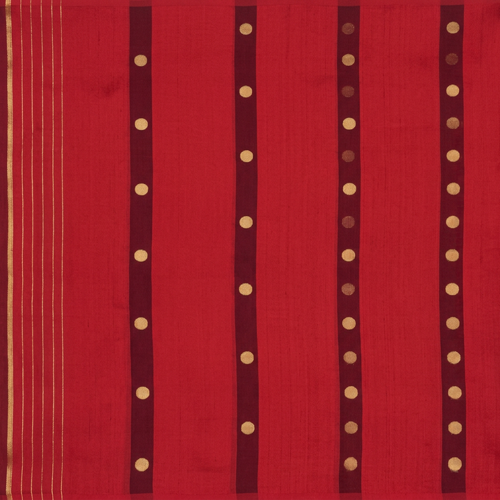 Kuberan Red Pure Banarasi Silk Saree