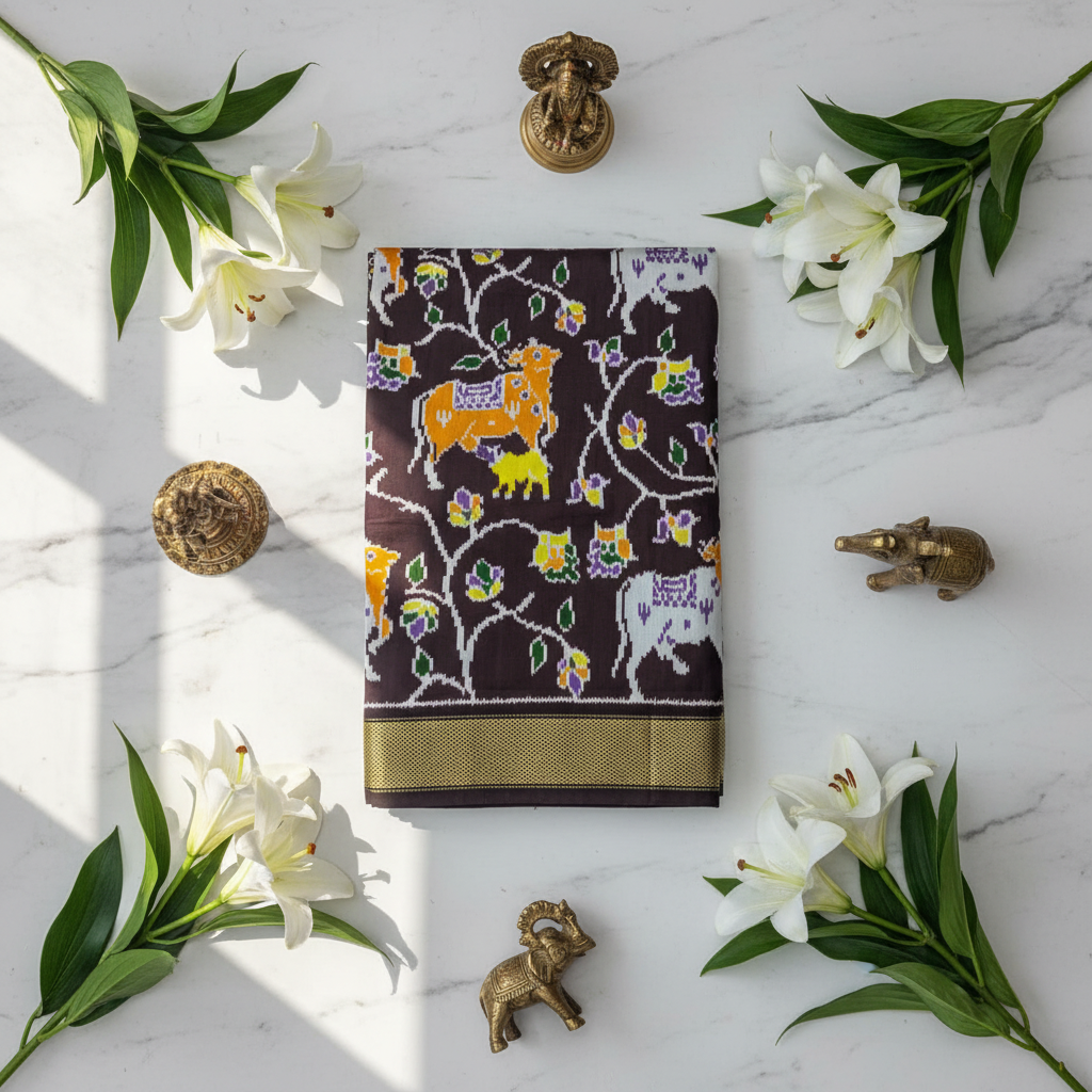 Kuberan Pochampally Silk Saree