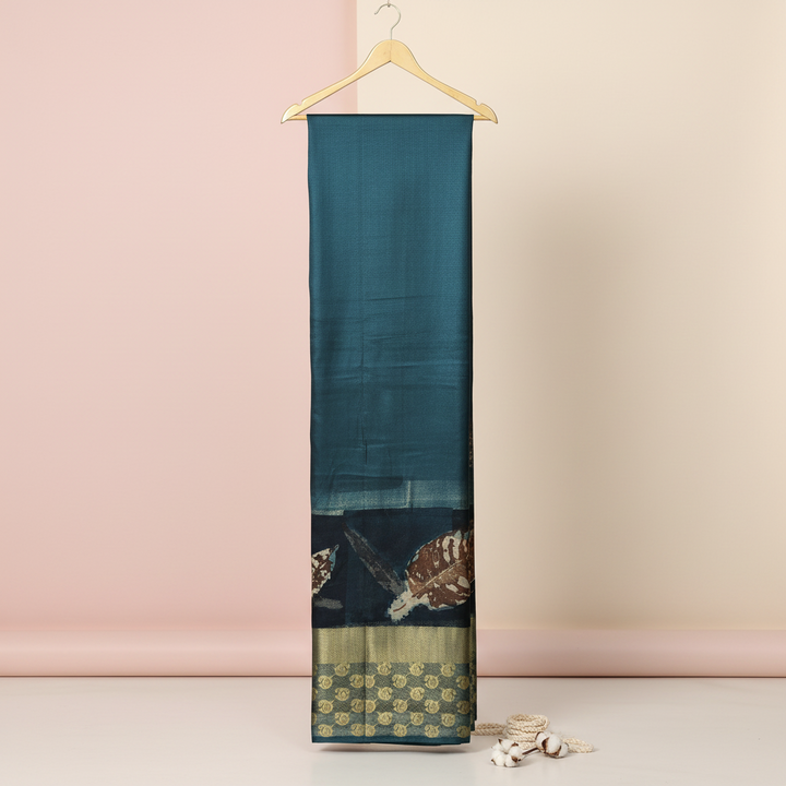 KUBERAN BLUE PRINTED SAREE