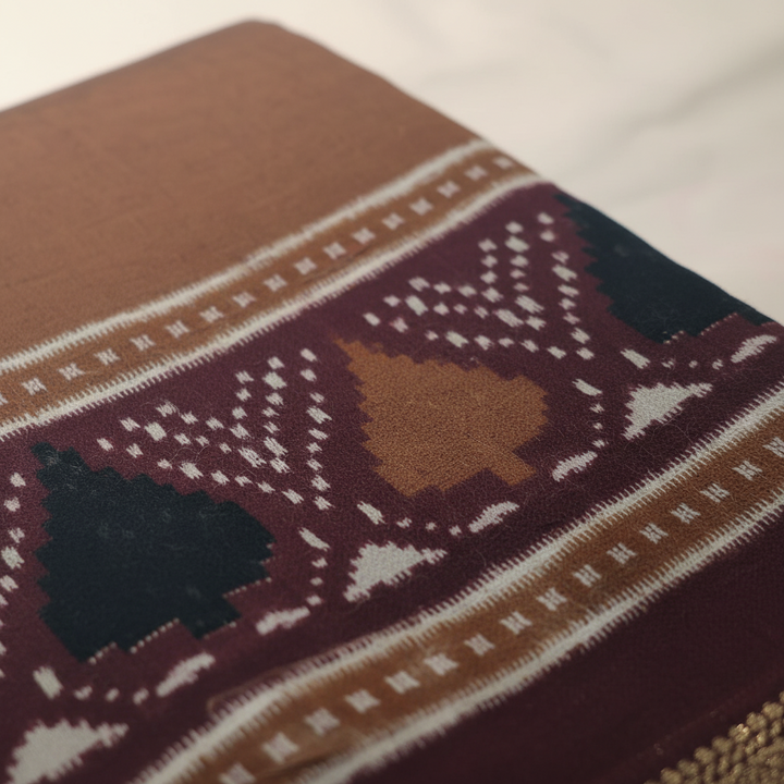 KUBERAN BROWN COTTON SAREE