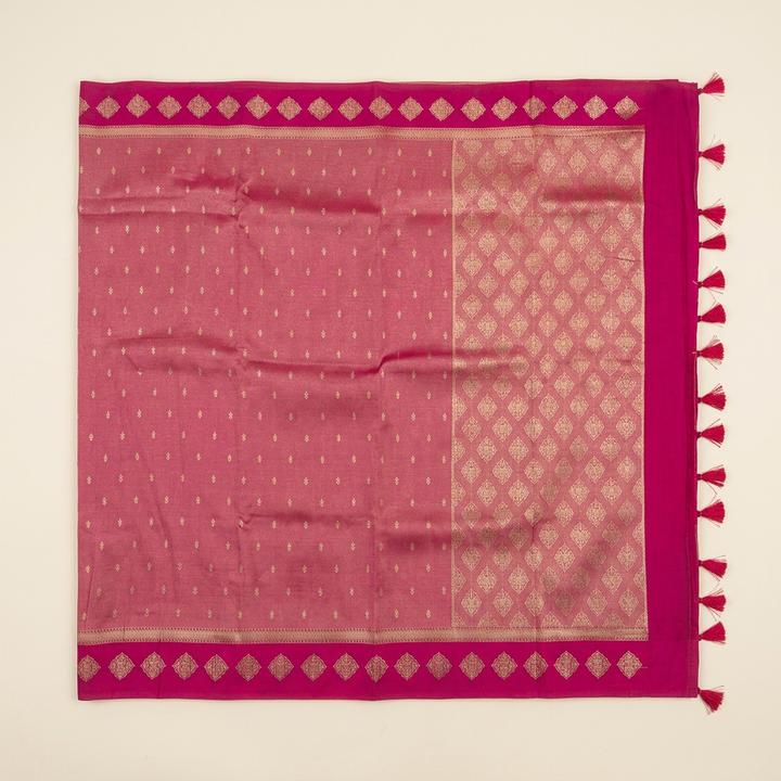 Kuberan Pink Tissue Paithani Saree