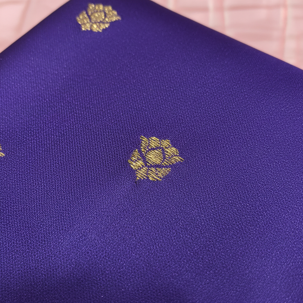 KUBERAN PURPLE MASHRU SEMI BANARASI SILK SAREE
