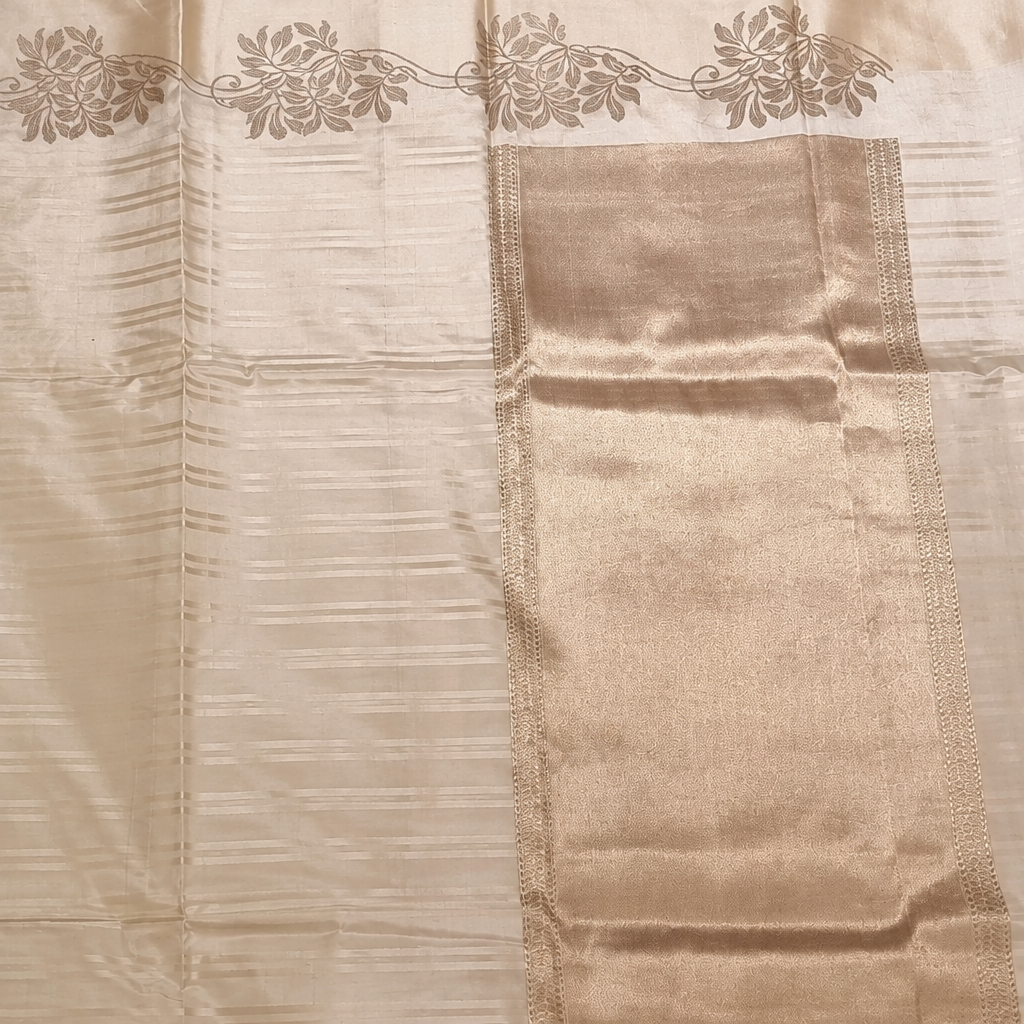 KUBERAN WHITE PURE BANARASI SAREE