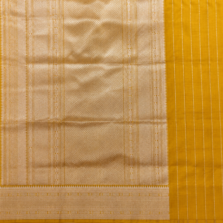Yellow saree panel close-up preview