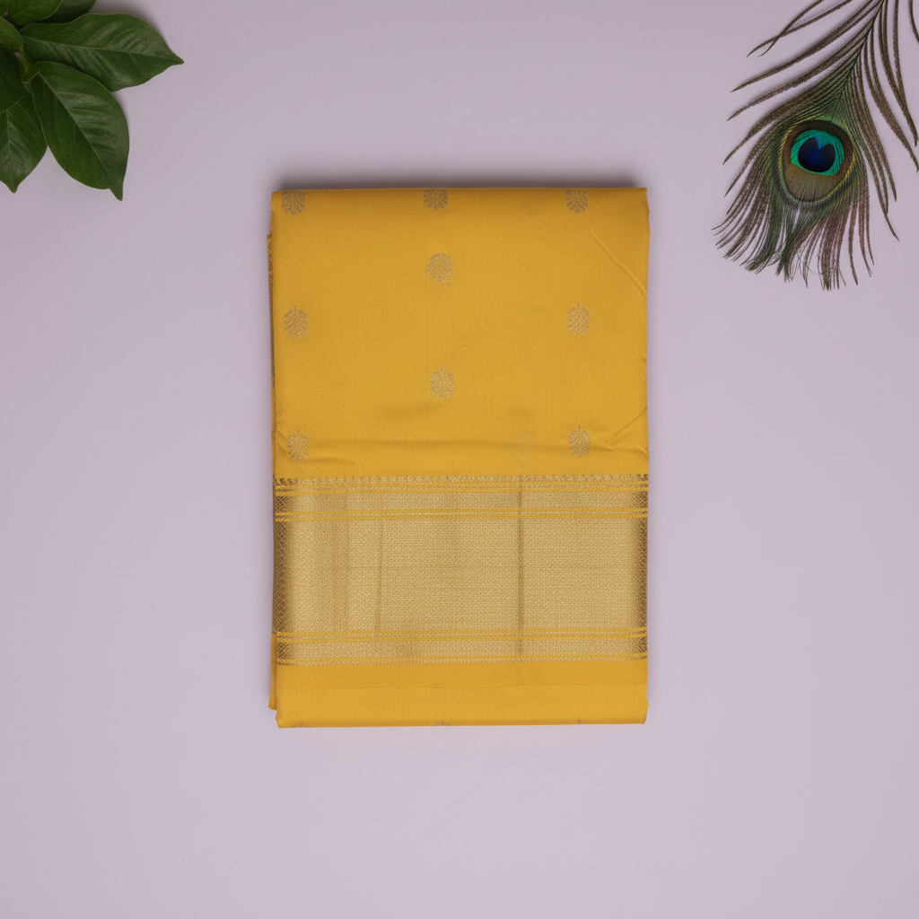 KUBERAN YELLOW PAITHANI SILK SAREE