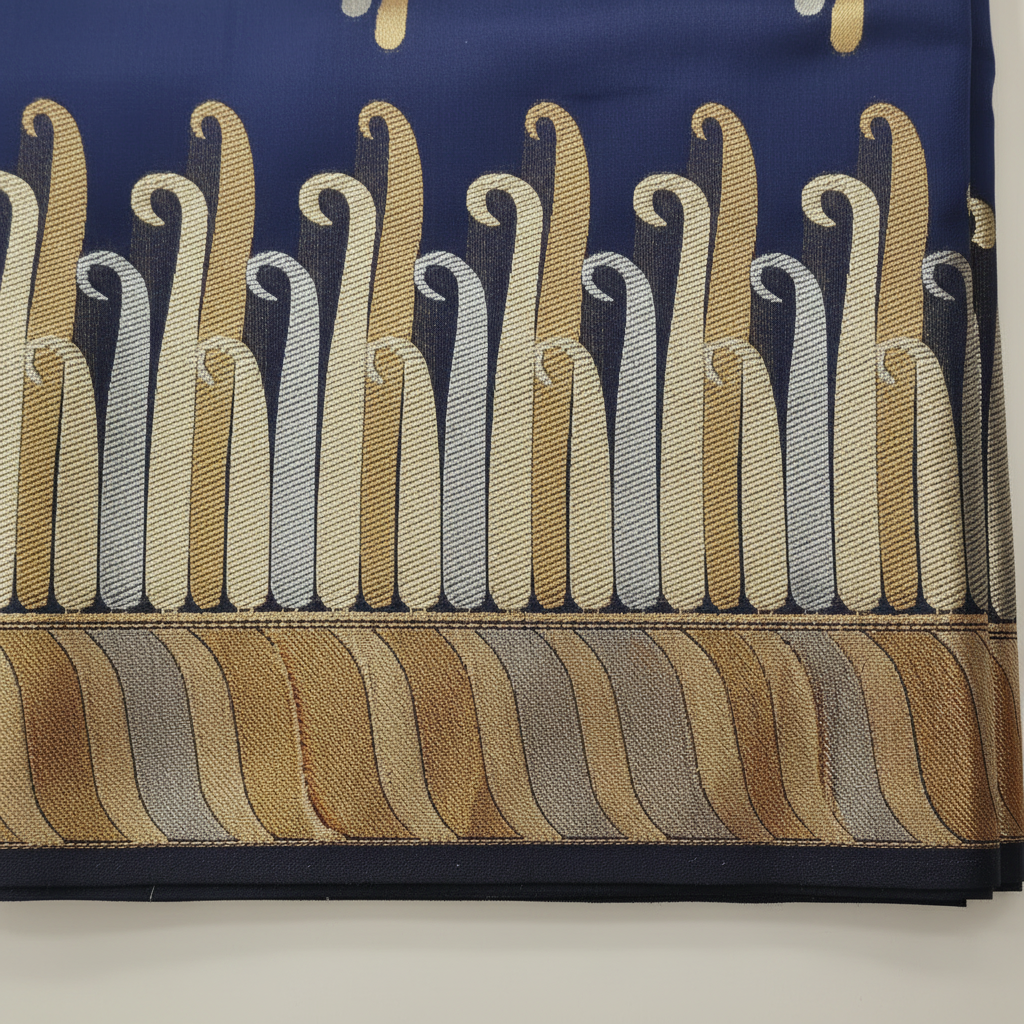 KUBERAN BLUE RAW SILK SAREE