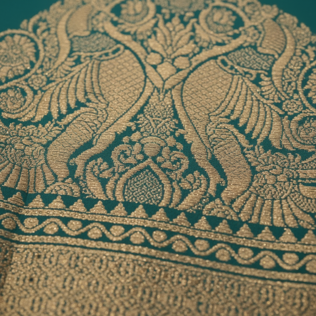 Zari work close-up