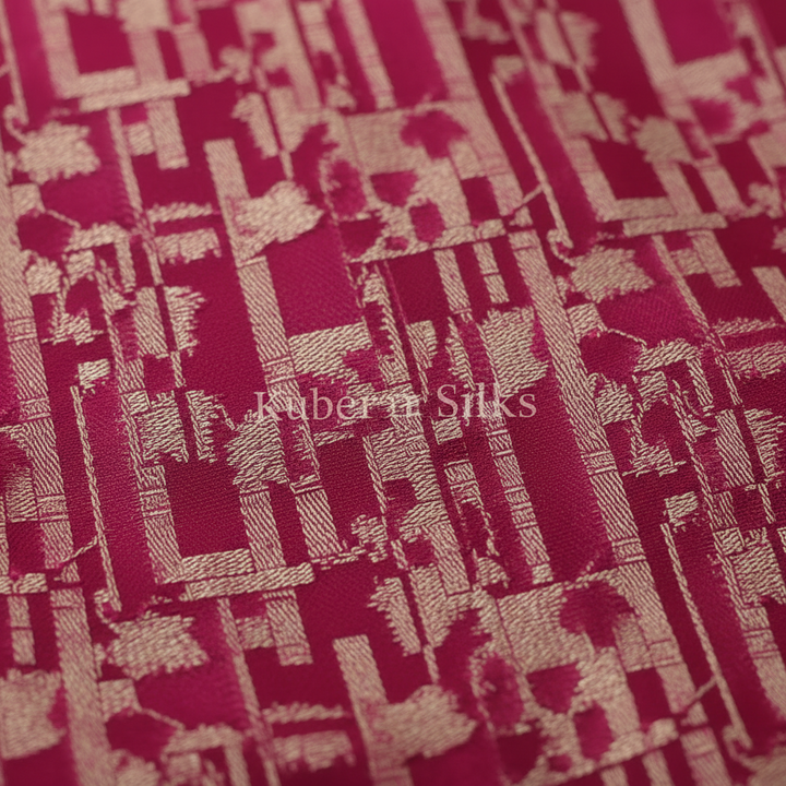 Kuberan Pink Kanchipuram Silk Saree