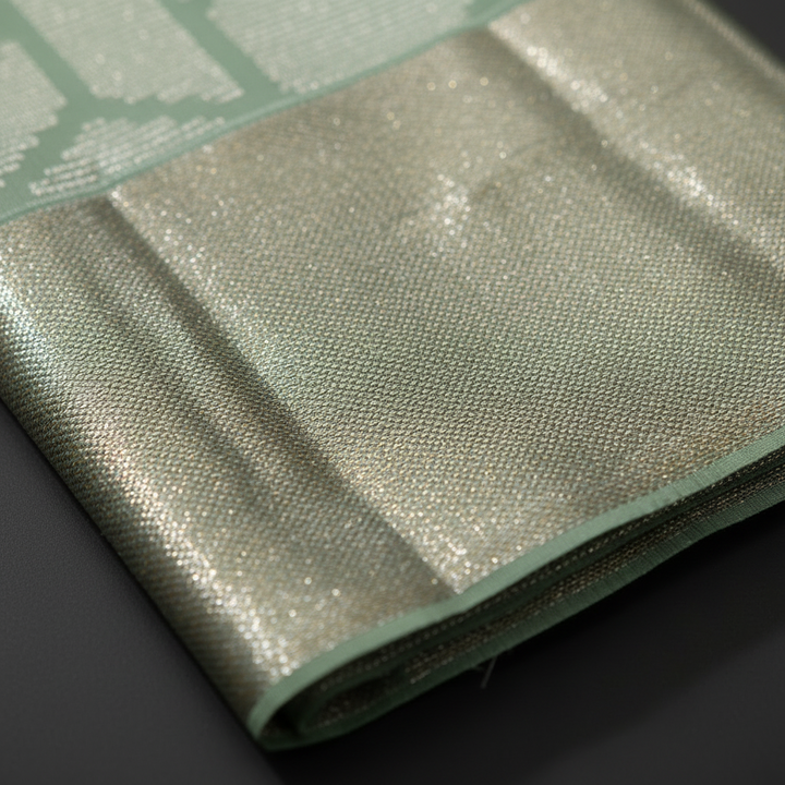 Kuberan Sea Green Kanchipuram Silk Saree