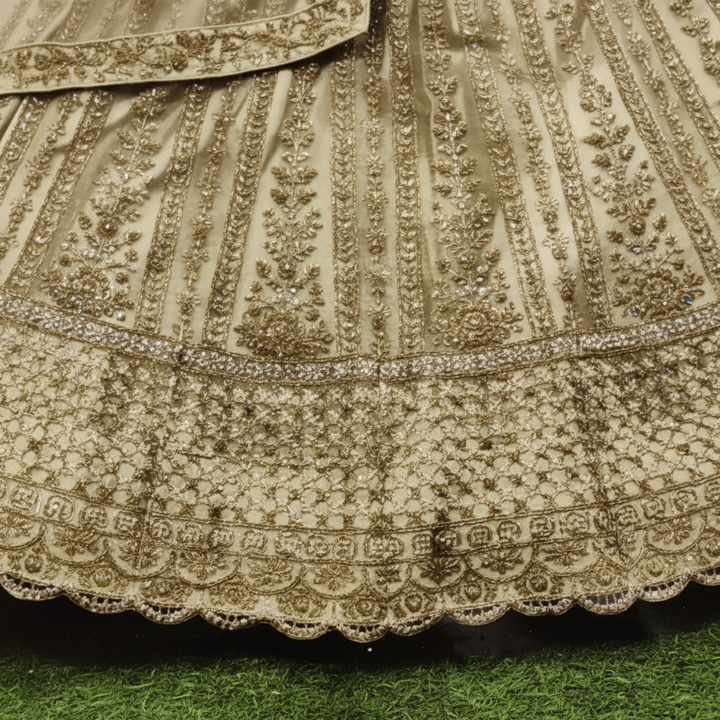 KUBERAN PISTA GREEN LEHENGA