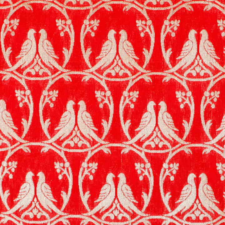 Kuberan Red Designer Fabric