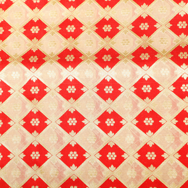 Kuberan Red Designer Fabric