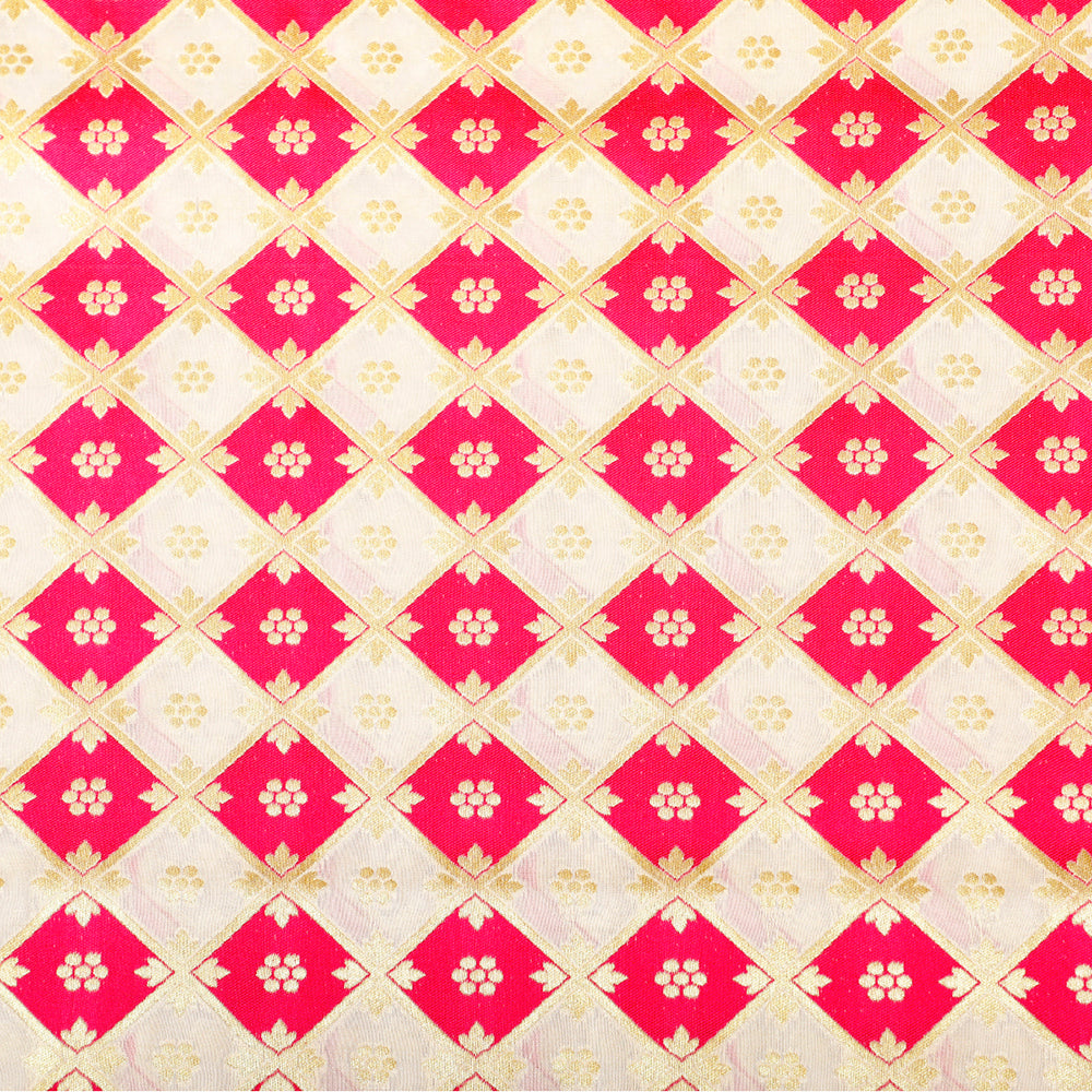 Kuberan white Designer Fabric