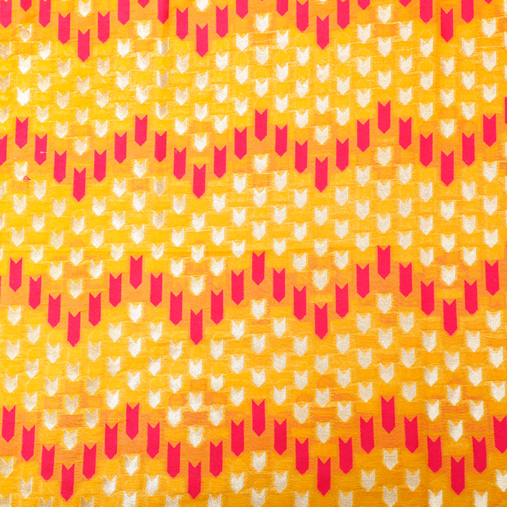 Kuberan Yellow Designer Fabric
