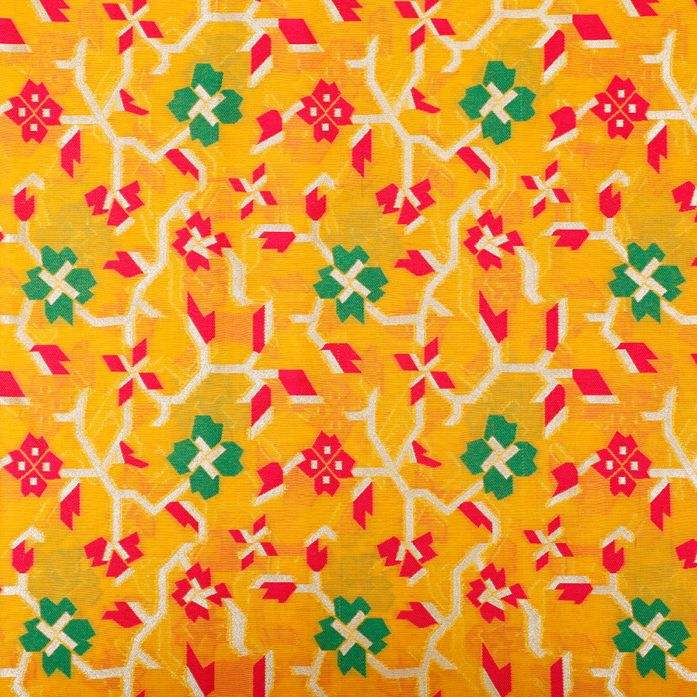 Kuberan yellow Designer Fabric