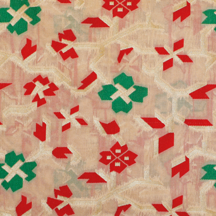 Kuberan White Designer Fabric