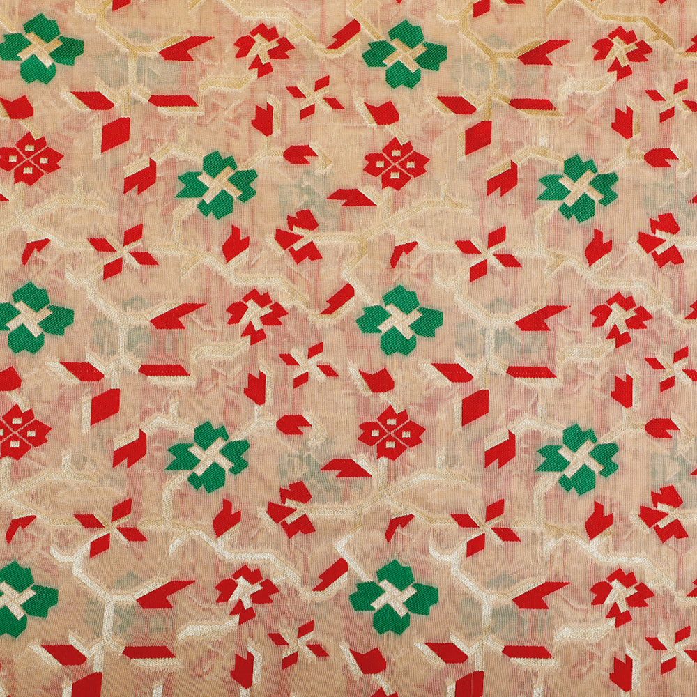 Kuberan White Designer Fabric