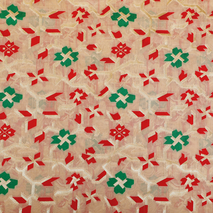 Kuberan White Designer Fabric