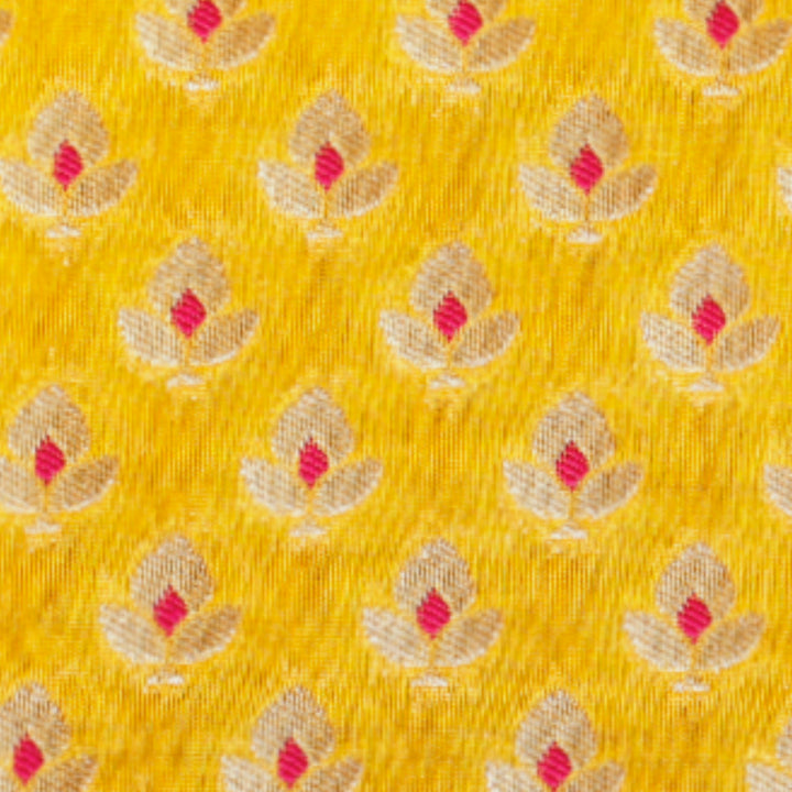 Kuberan Yellow Designer Fabric