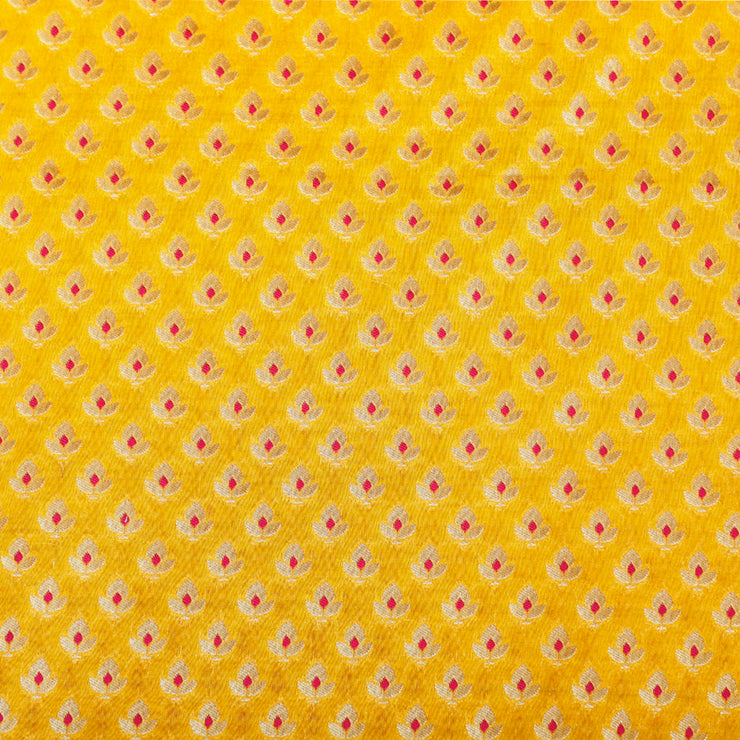 Kuberan Yellow Designer Fabric