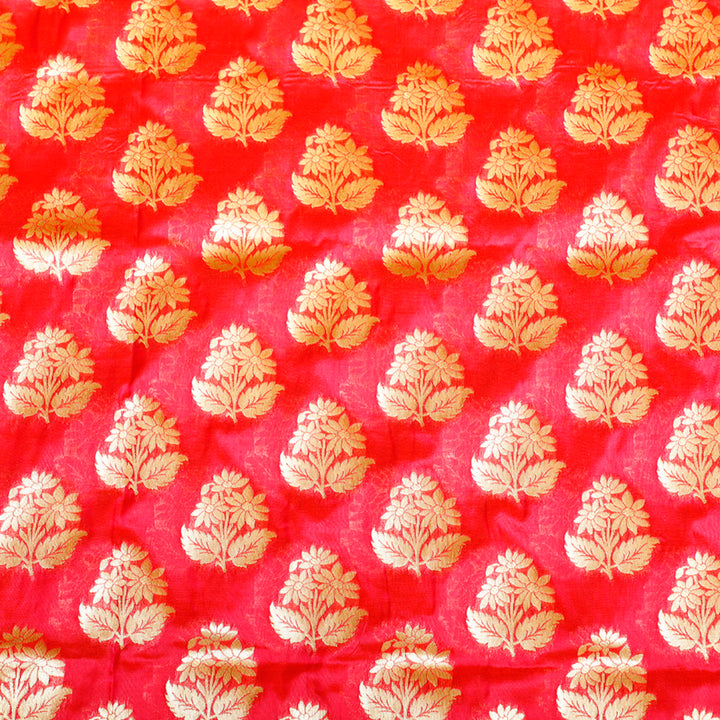Kuberan Red Designer Fabric