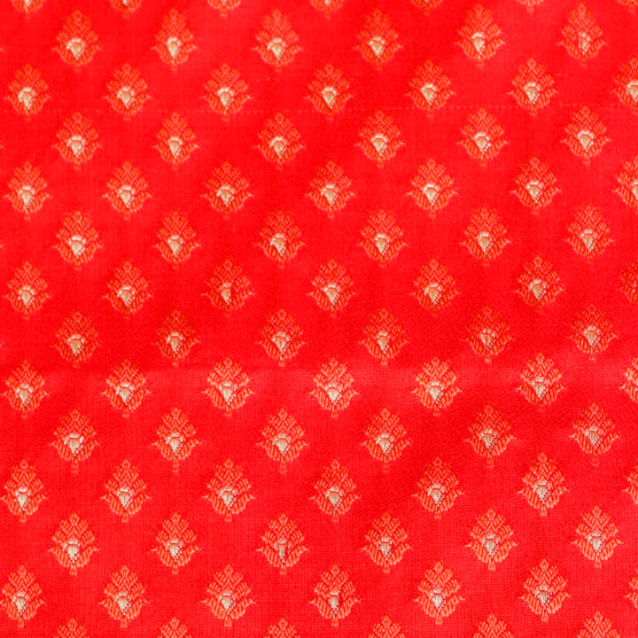 Kuberan Red Designer Fabric