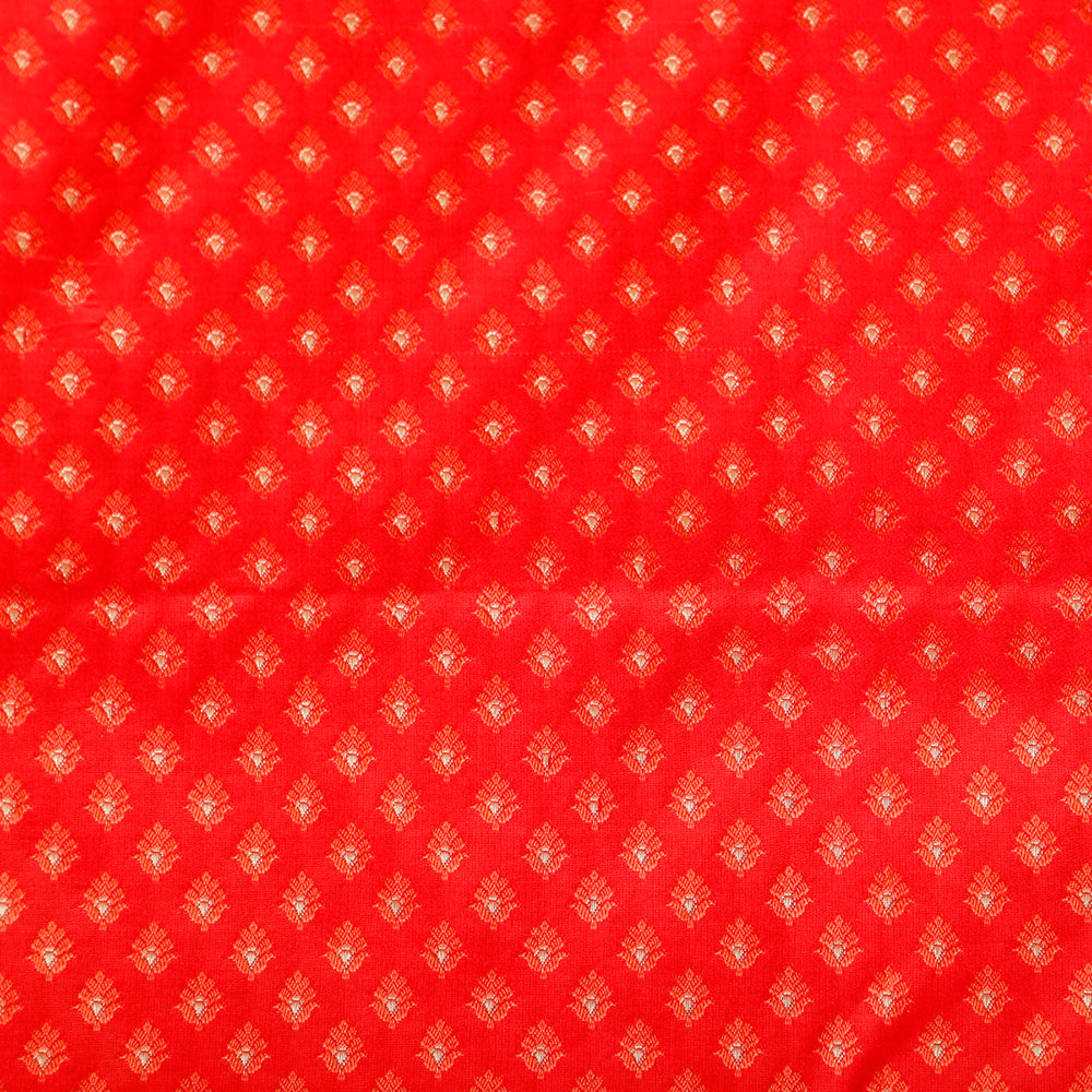 Kuberan Red Designer Fabric