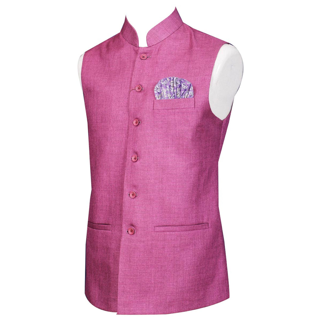 Kuberan Hot Pink Waistcoat