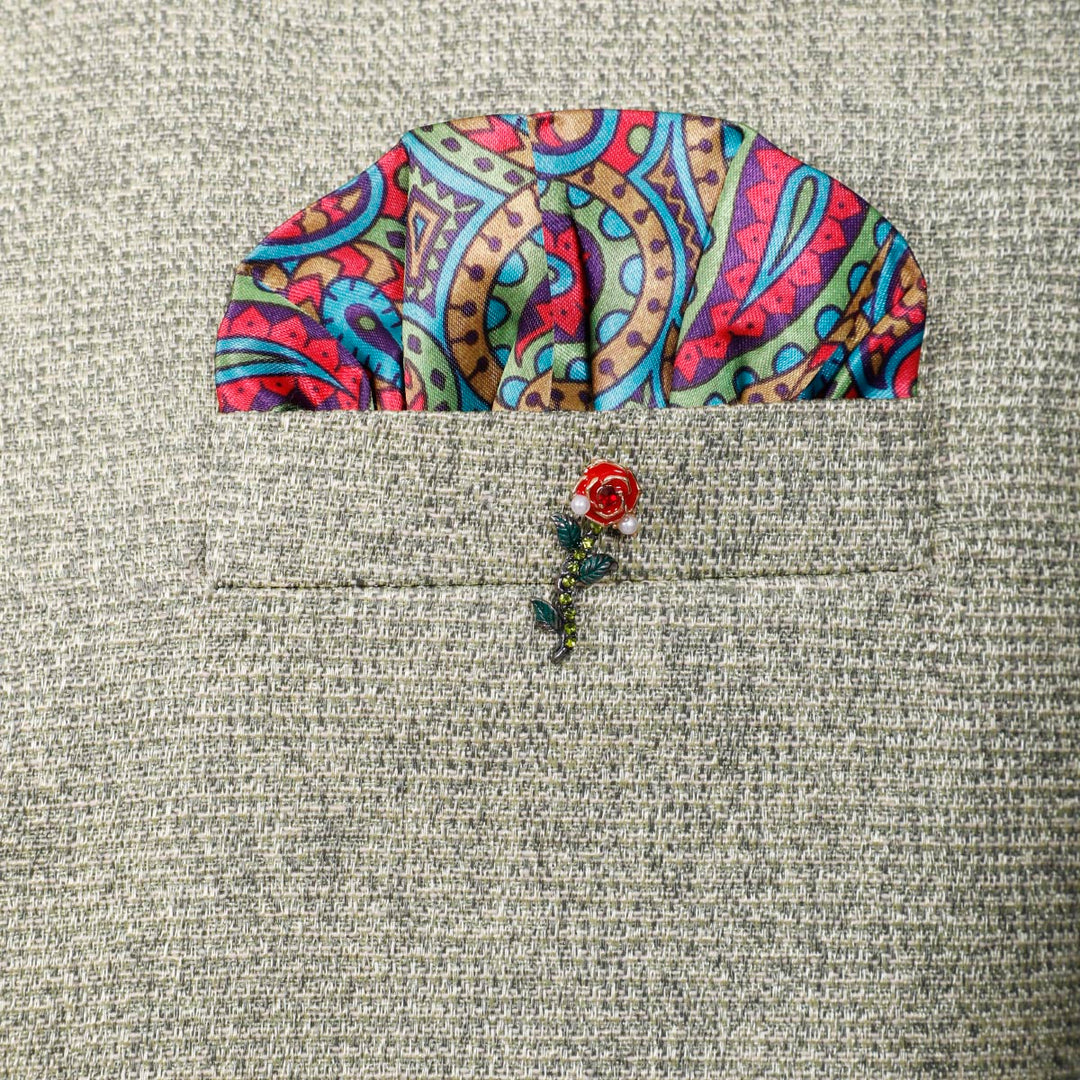 Kuberan Silver Grey Waistcoat